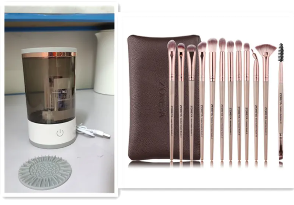 Electric Makeup Brush  Cleaner with USB Charging