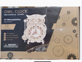 DIY Wooden Mechanical Owl Clock Model for Home Decor