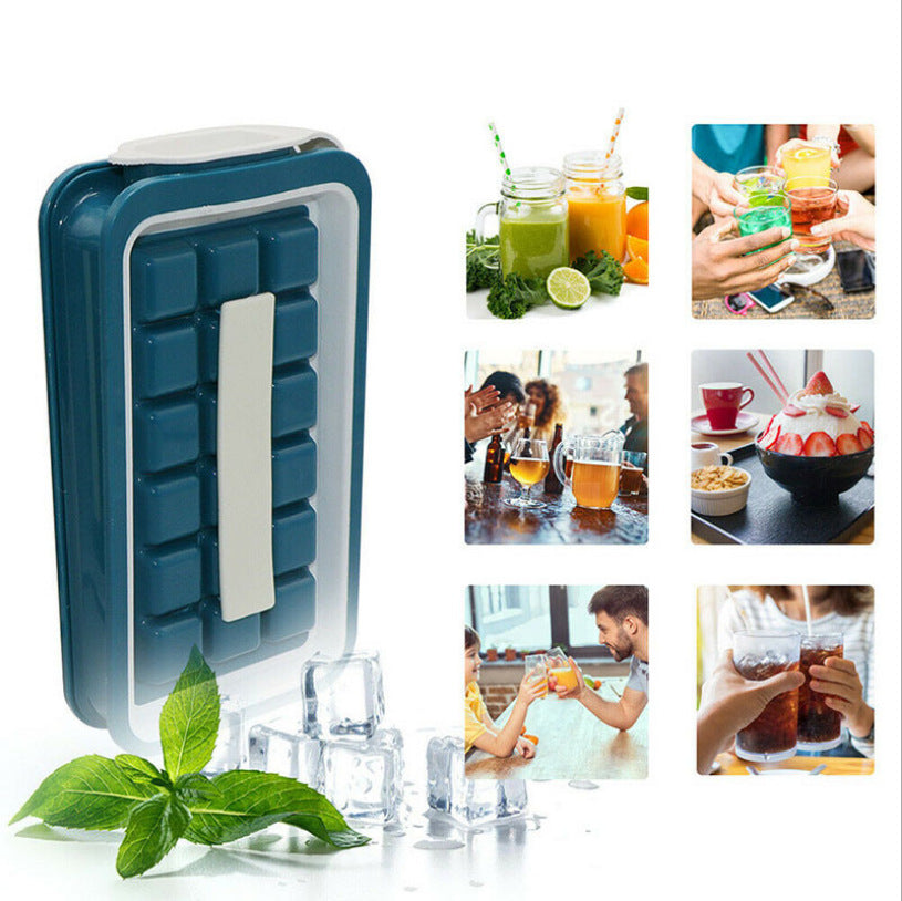 Folding Silicone Ice Cube Tray Mold