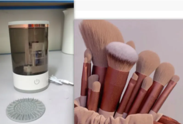 Electric Makeup Brush  Cleaner with USB Charging