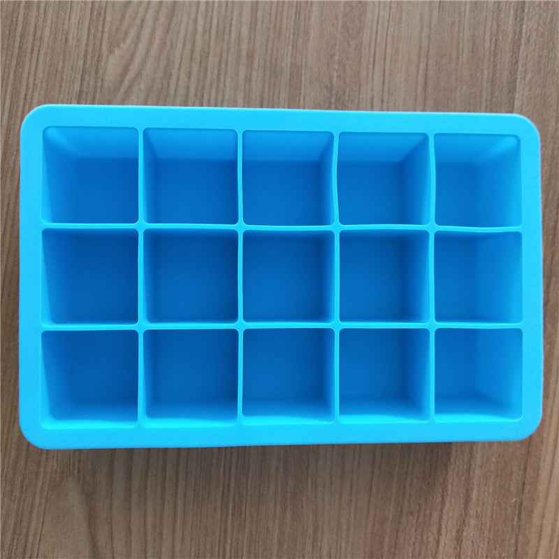15-Cube Silicone Ice Tray for Easy Ice Making