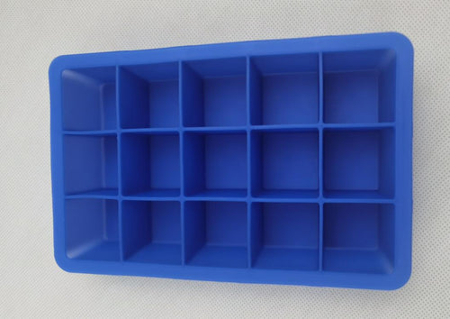 15-Cube Silicone Ice Tray for Easy Ice Making
