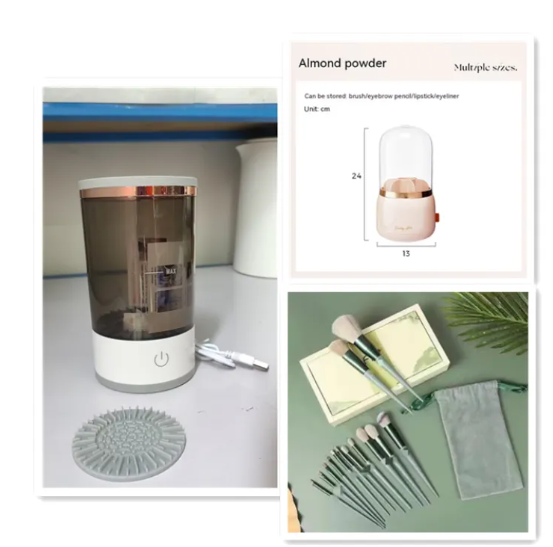 Electric Makeup Brush  Cleaner with USB Charging