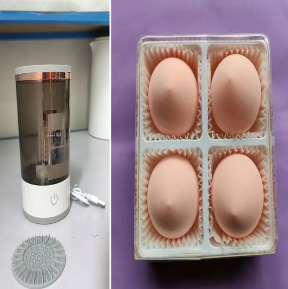 Electric Makeup Brush  Cleaner with USB Charging