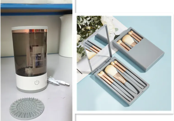 Electric Makeup Brush  Cleaner with USB Charging