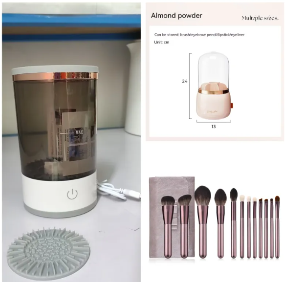 Electric Makeup Brush  Cleaner with USB Charging