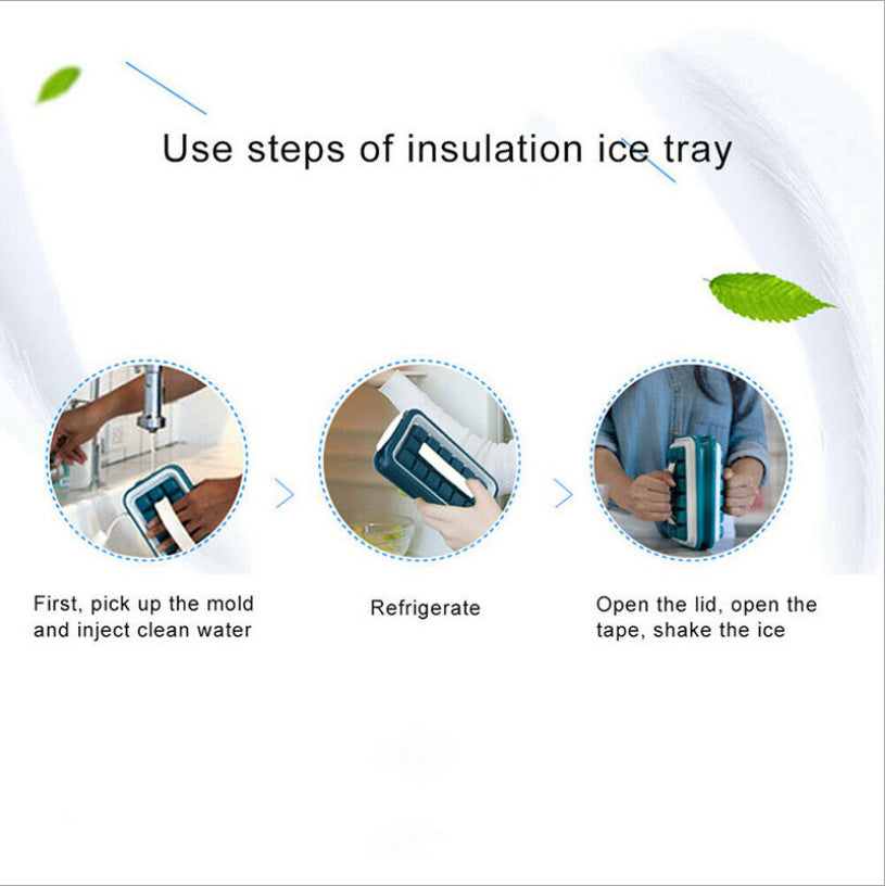 Folding Silicone Ice Cube Tray Mold
