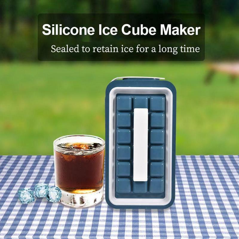 Folding Silicone Ice Cube Tray Mold