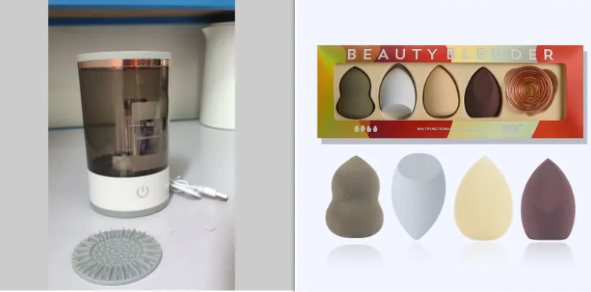 Electric Makeup Brush  Cleaner with USB Charging