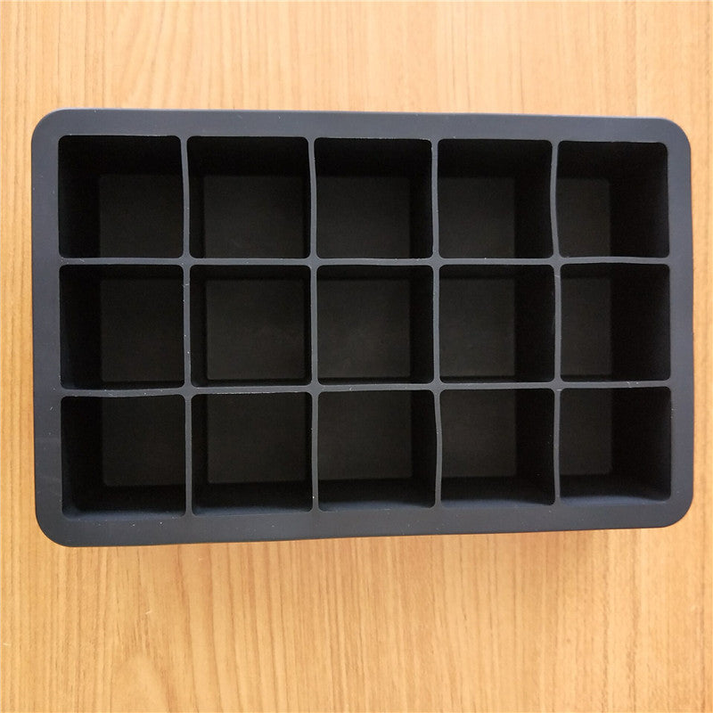 15-Cube Silicone Ice Tray for Easy Ice Making